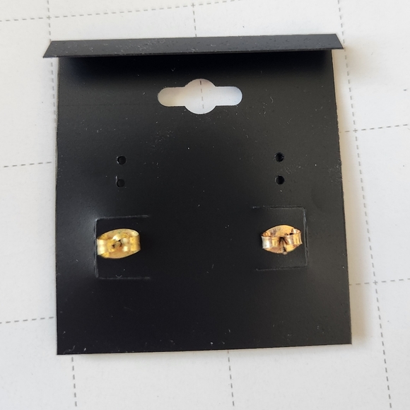 Copper Bird/ Eagle Earrings with Blue Stone - Picture 2 of 2